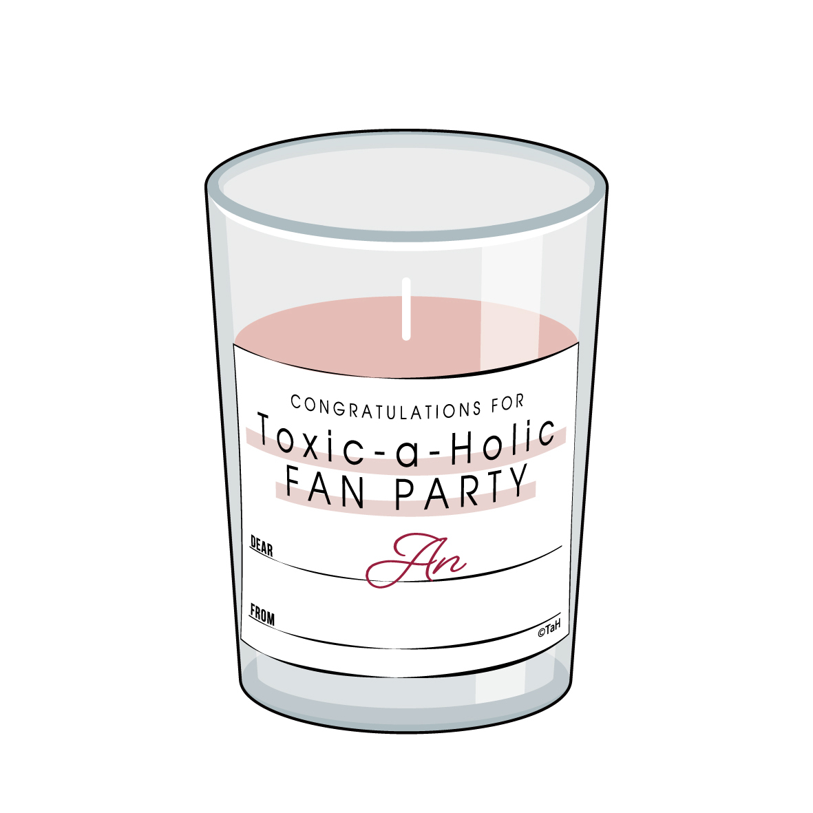【アン】『Toxic-a-Holic』Fan Partyお祝いミニキャンドル