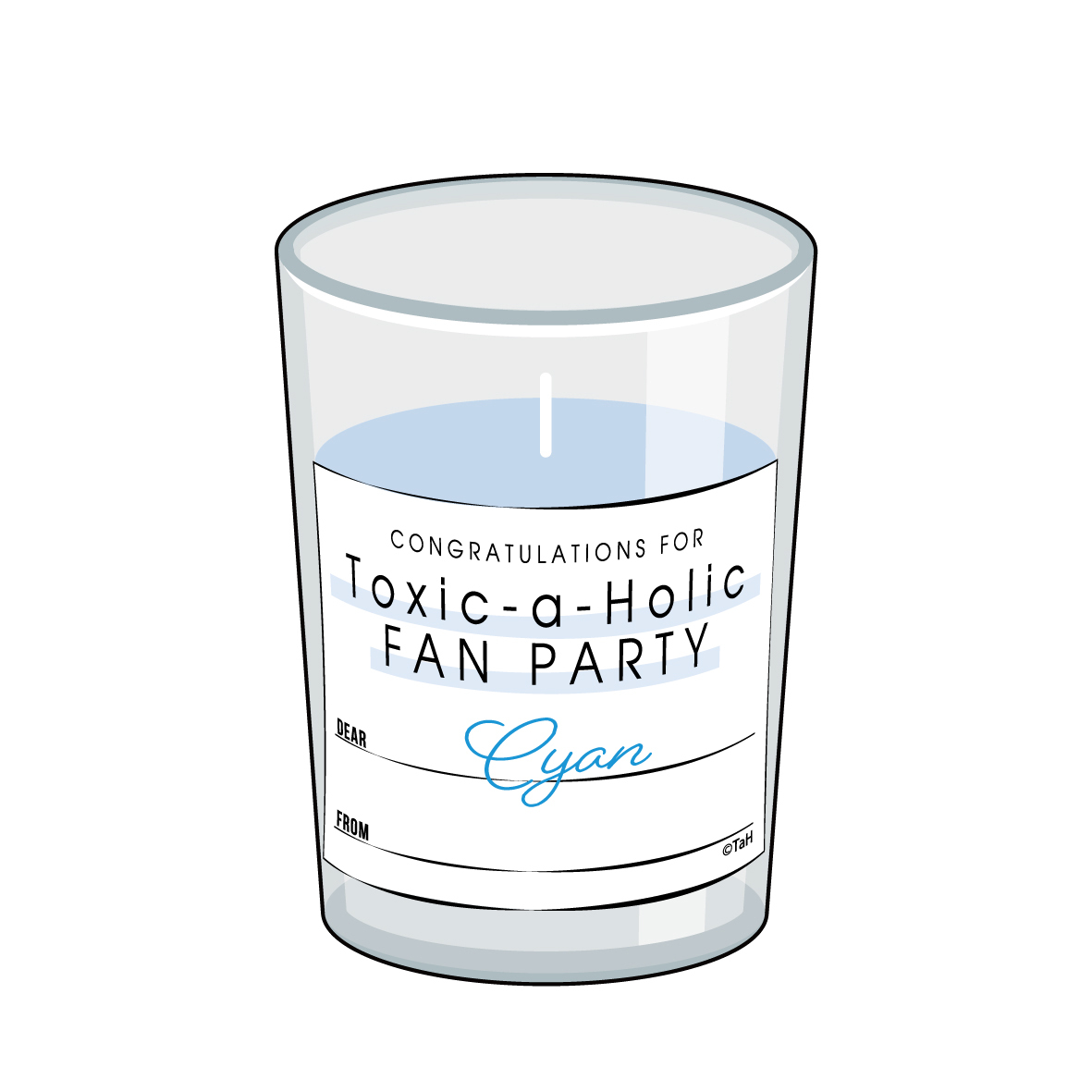【シアン】『Toxic-a-Holic』Fan Partyお祝いミニキャンドル