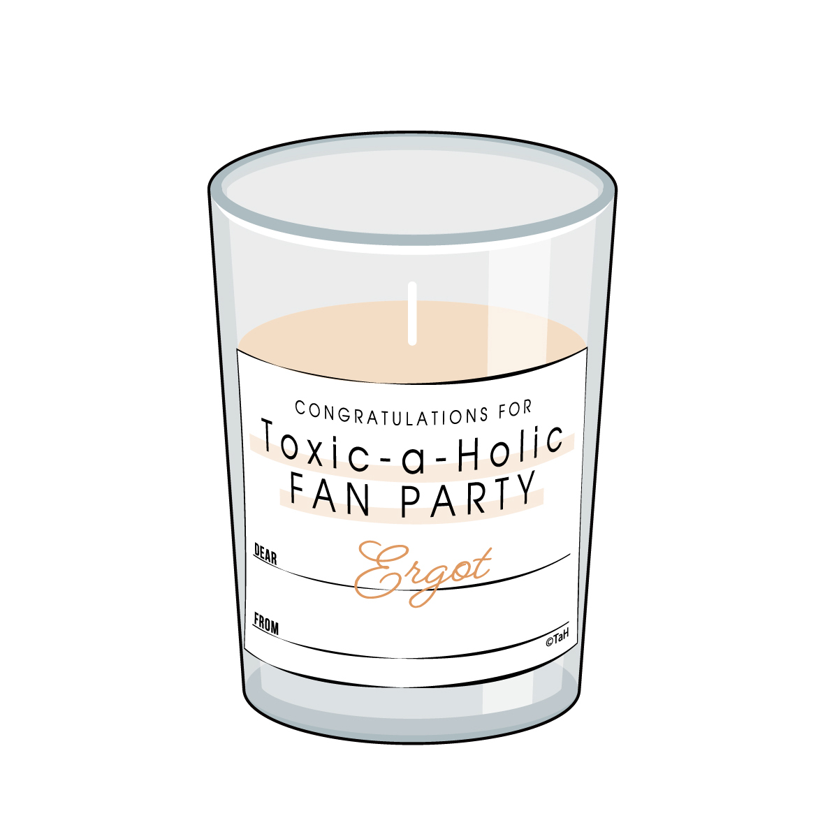 【アーゴット】『Toxic-a-Holic』Fan Partyお祝いミニキャンドル