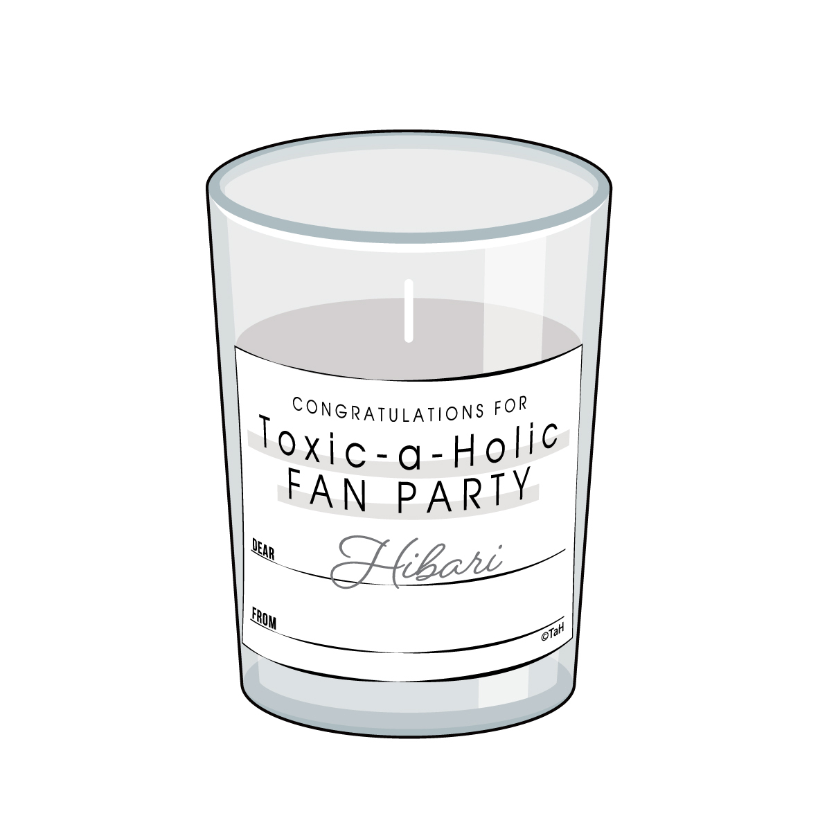 【サポーター】『Toxic-a-Holic』Fan Partyお祝いミニキャンドル