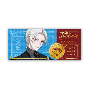 『Toxic-a-Holic』Fan Party箔押しチケット風カード　シアン