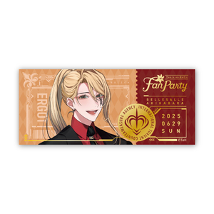 『Toxic-a-Holic』Fan Party箔押しチケット風カード　アーゴット
