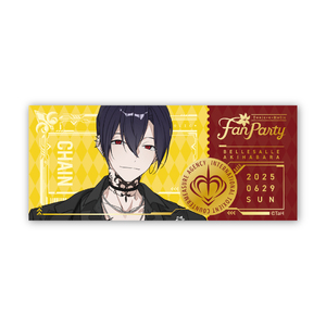 『Toxic-a-Holic』Fan Party箔押しチケット風カード　チェイン