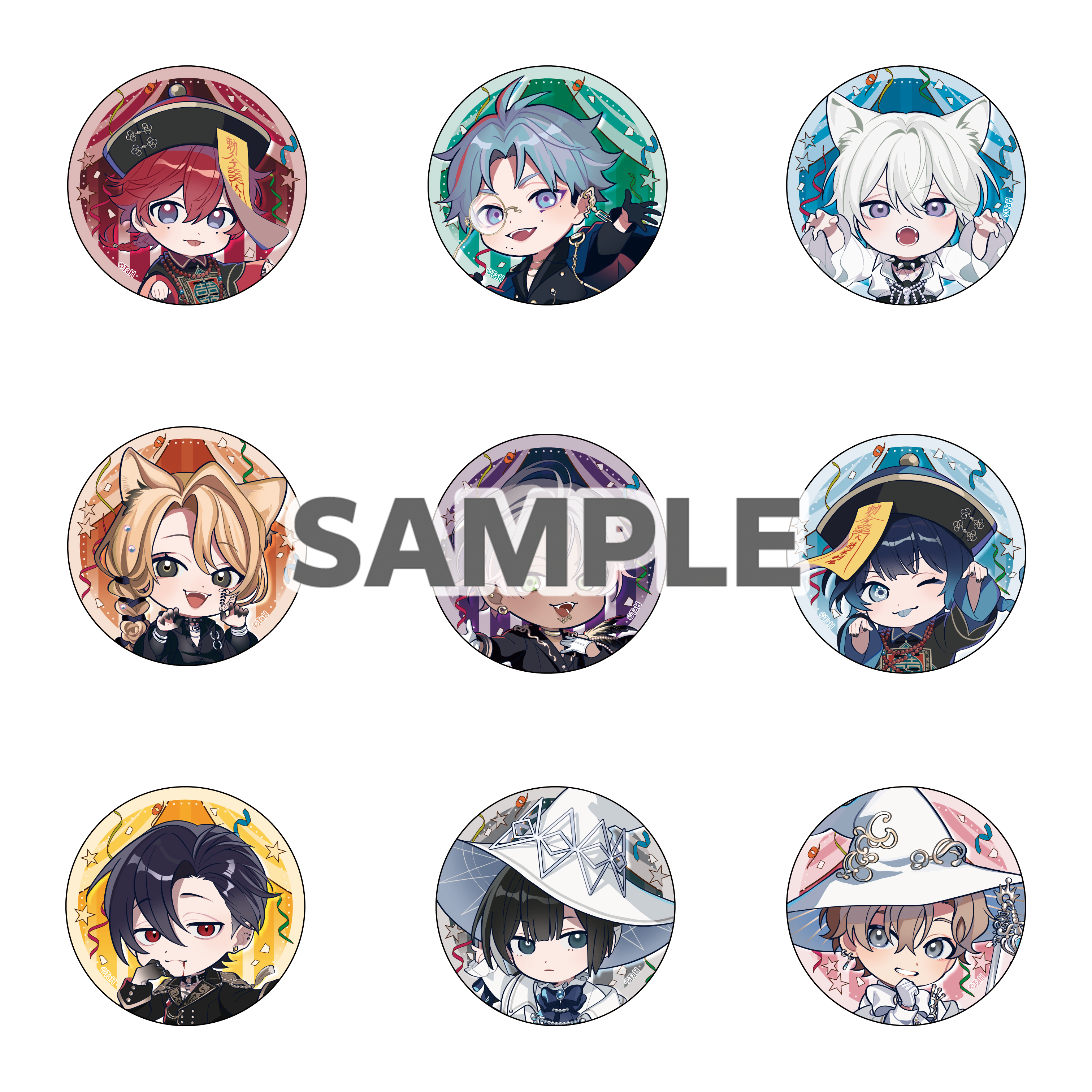 『Toxic-a-Holic』ランダムSDキャラクター缶バッジ Parallel Circus ver.（全９種）