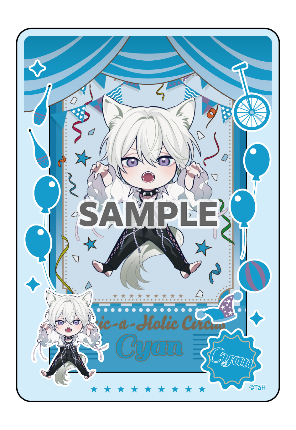『Toxic-a-Holic』 硬質カードケース&SDキャラクターブロマイドセット Parallel Circus ver. シアン