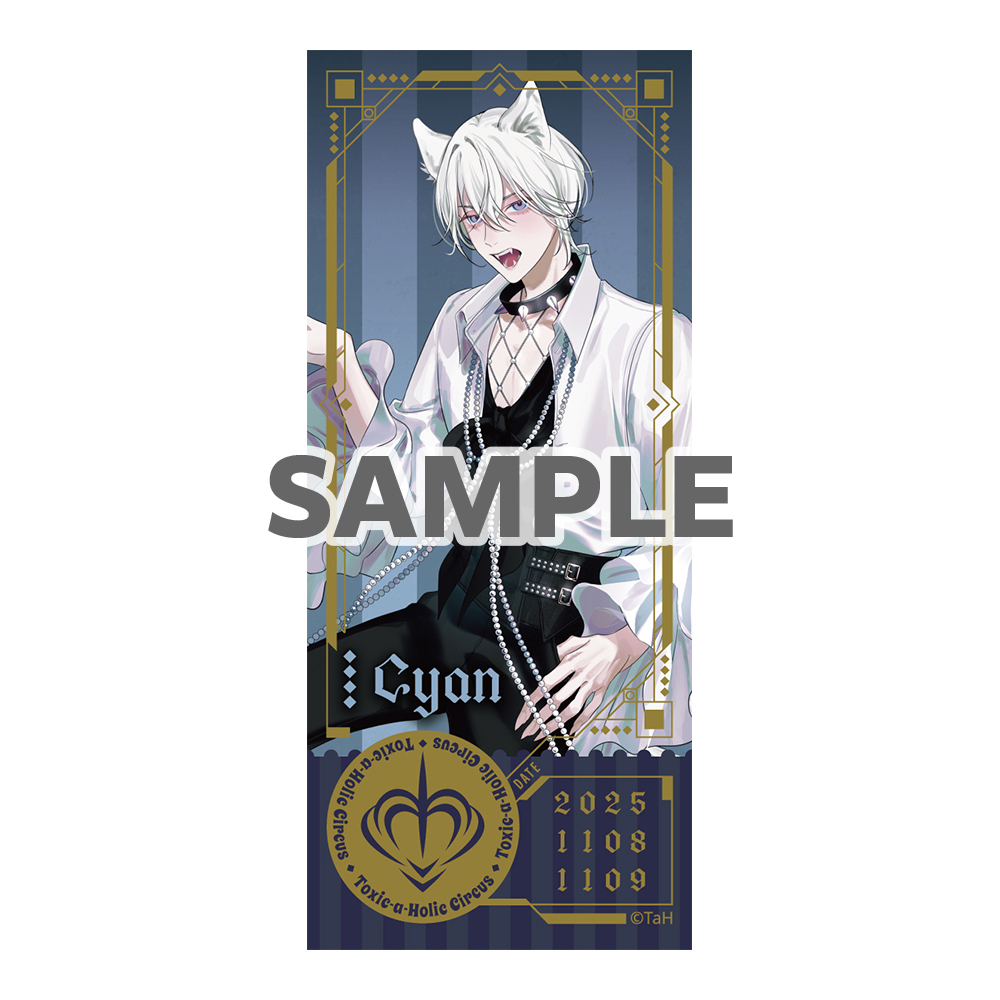 『Toxic-a-Holic』チケット風カード Parallel Circus ver.　シアン