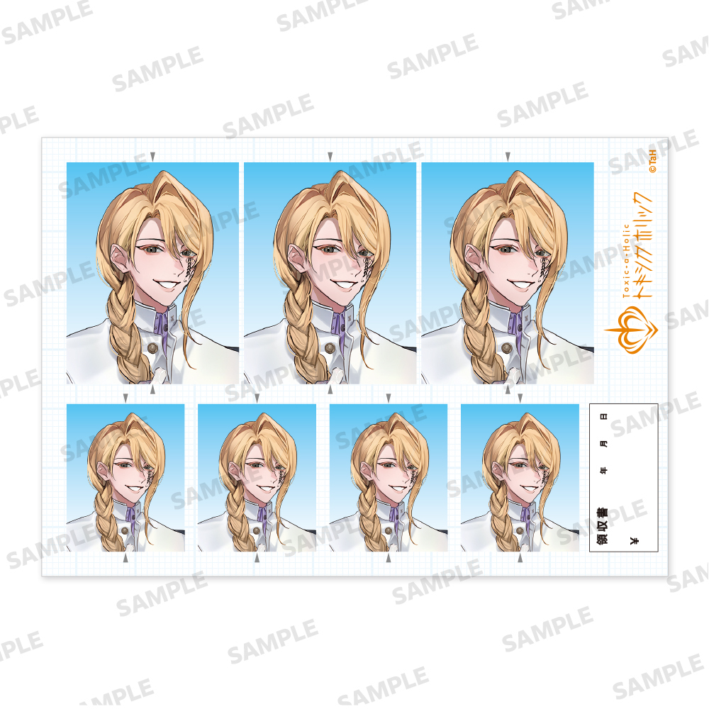 『Toxic-a-Holic』証明写真風ステッカー 学生服 ver. アーゴット