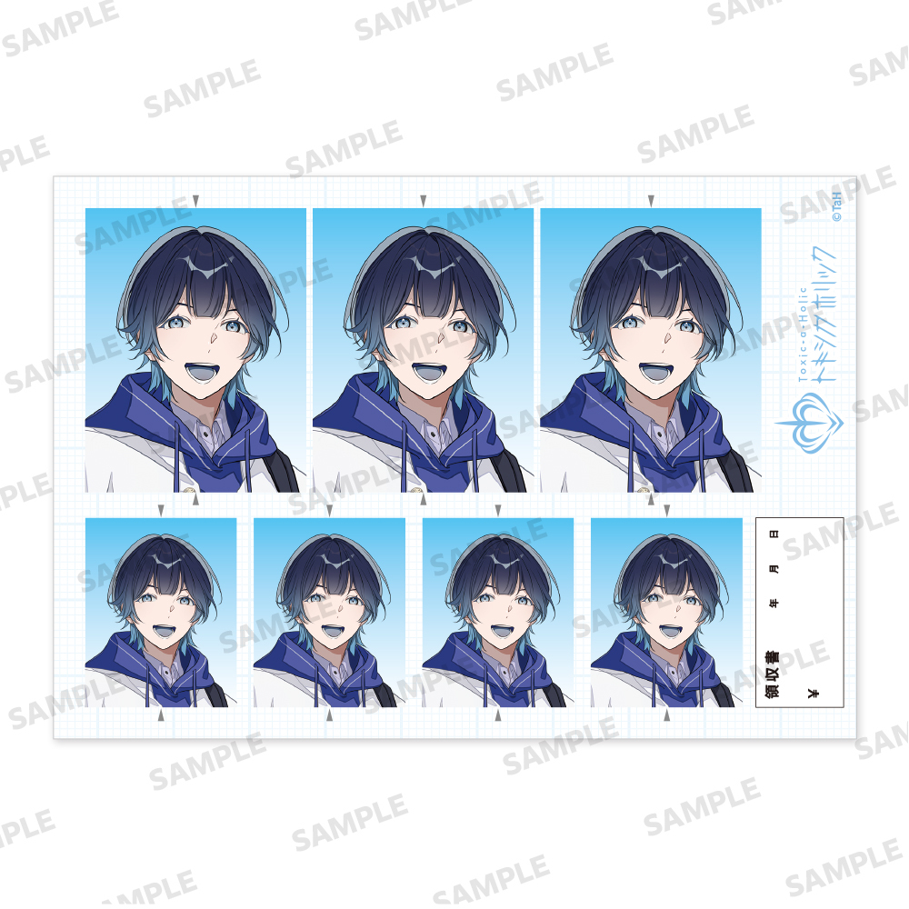 『Toxic-a-Holic』証明写真風ステッカー 学生服 ver. C.B.